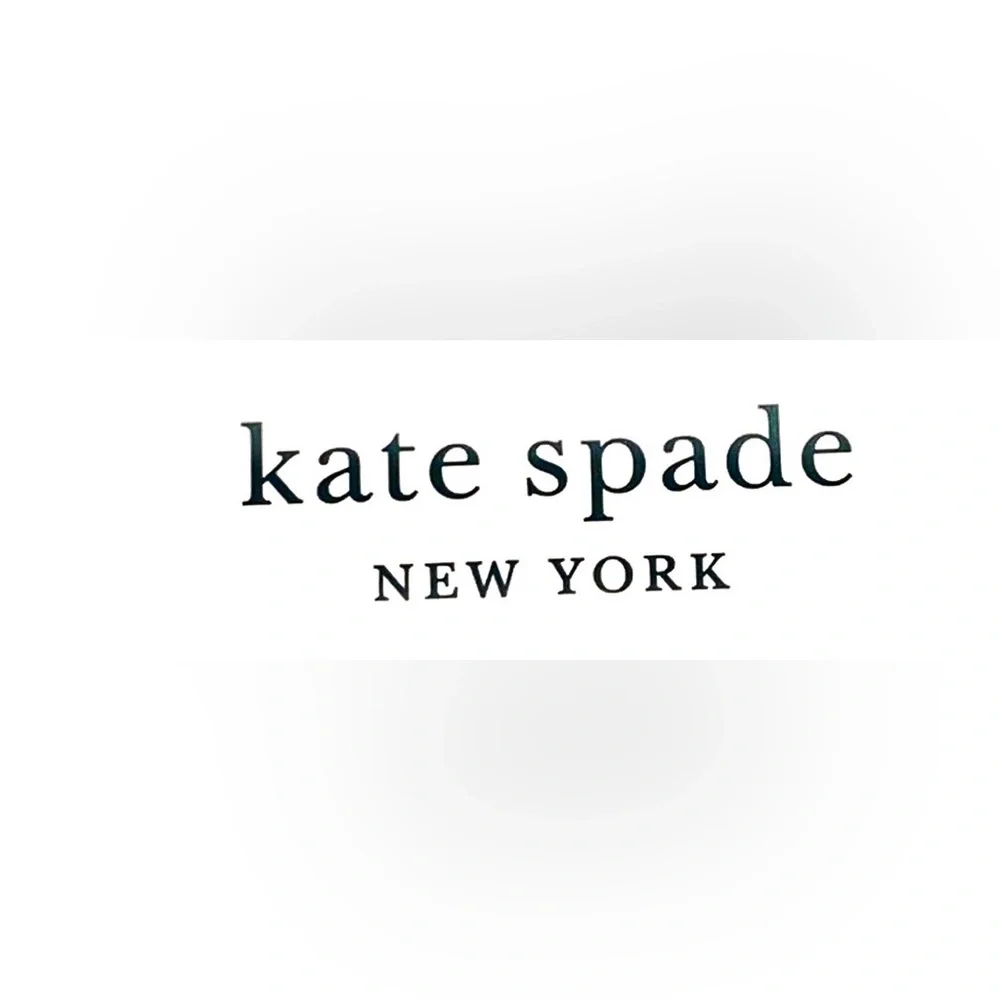 Kate Spade NY Sparkly Square Black Stud Earrings Gold Tone NWT, Gift Box Include